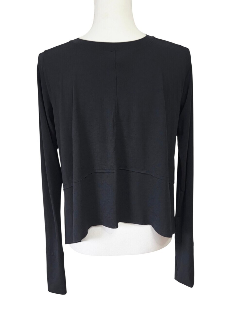 Free People Tempo Long Sleeve Tee Shirt Top Black Small - Picture 5 of 9